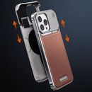 Case MetalLeather® Acabamento em Couro e Alumínio - Premium